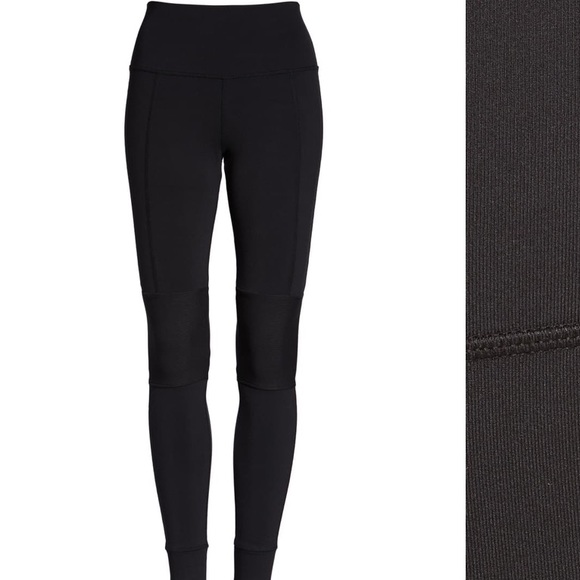 NWT ALO YOGA AIRLIFT AVENUE BLACK HIGH WAISTED MOTO LEGGINGS S XS - Picture 8 of 13